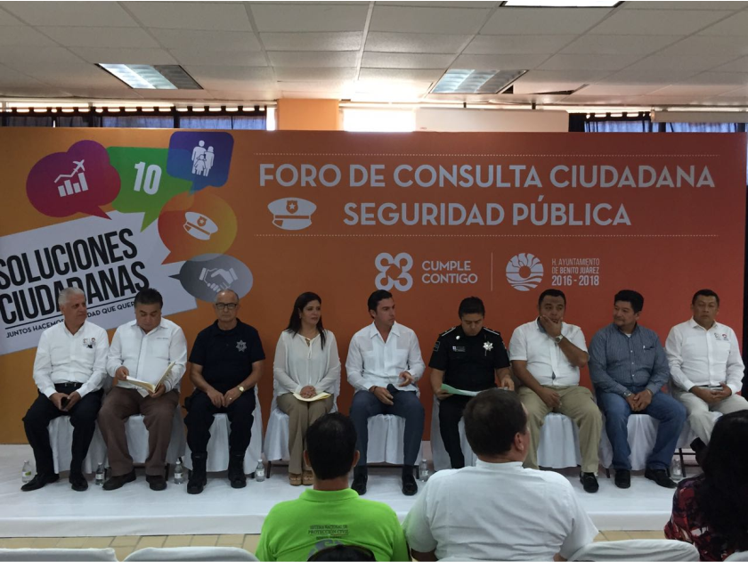 Lic. Remberto Estrada Barba inaugura Foro de Consulta Ciudadana – Seguridad Pública en el ITCancún