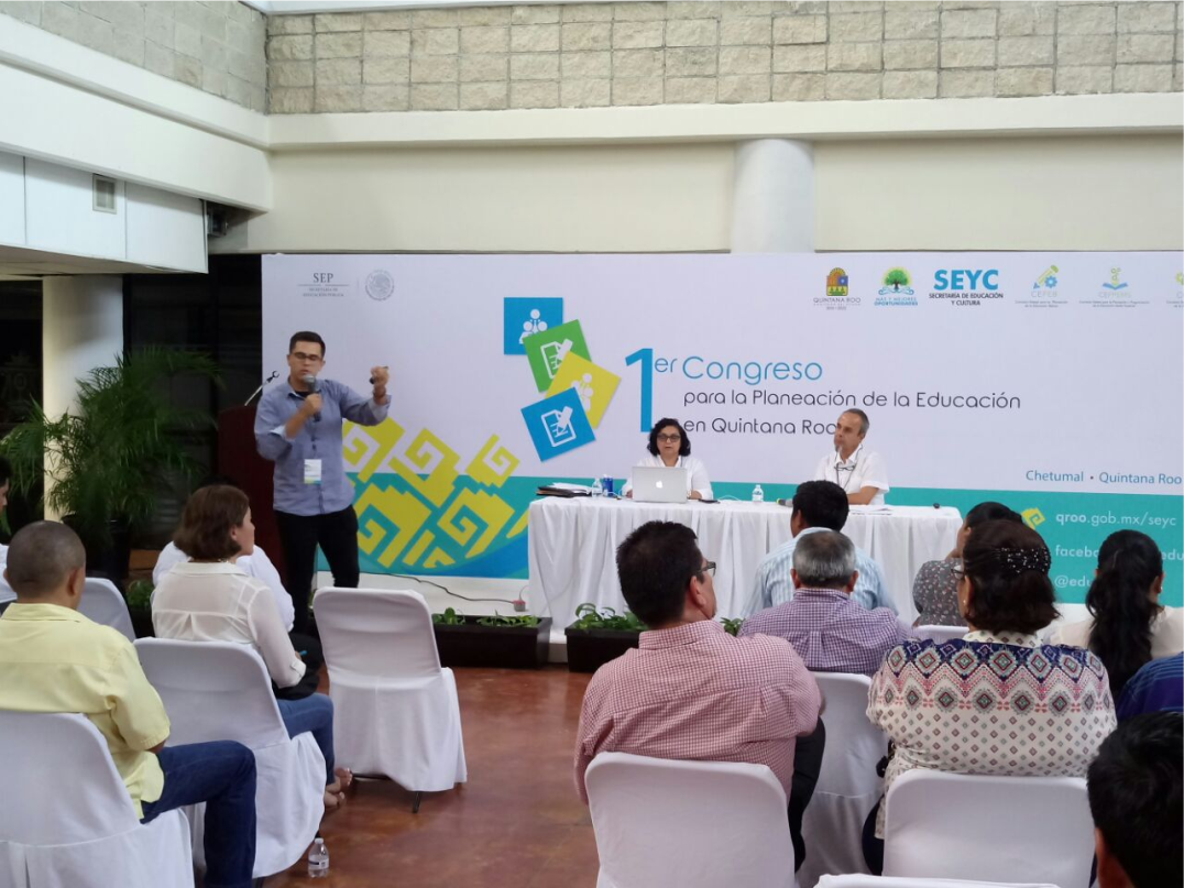 Exitosa ponencia del Ing. Pedro A. González Martínez en el 1er Congreso para la Planeación de la Educación en Quintana Roo