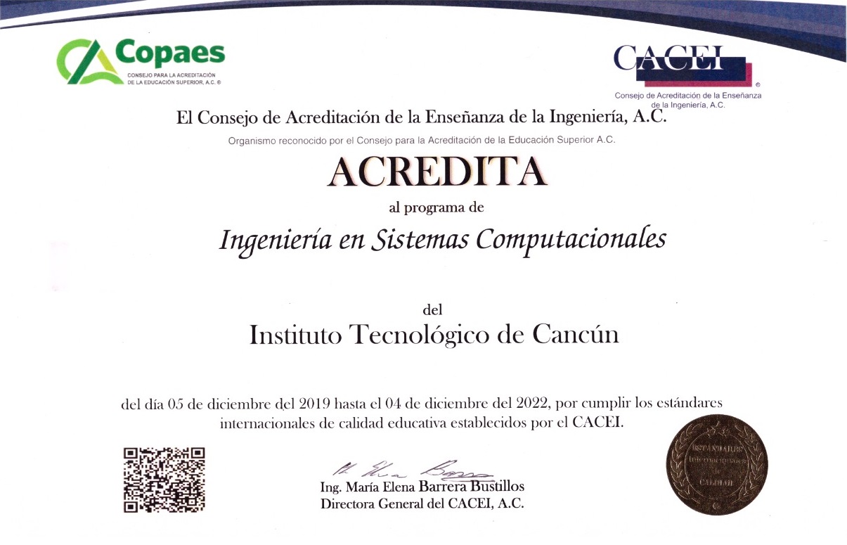 Diploma CACEI